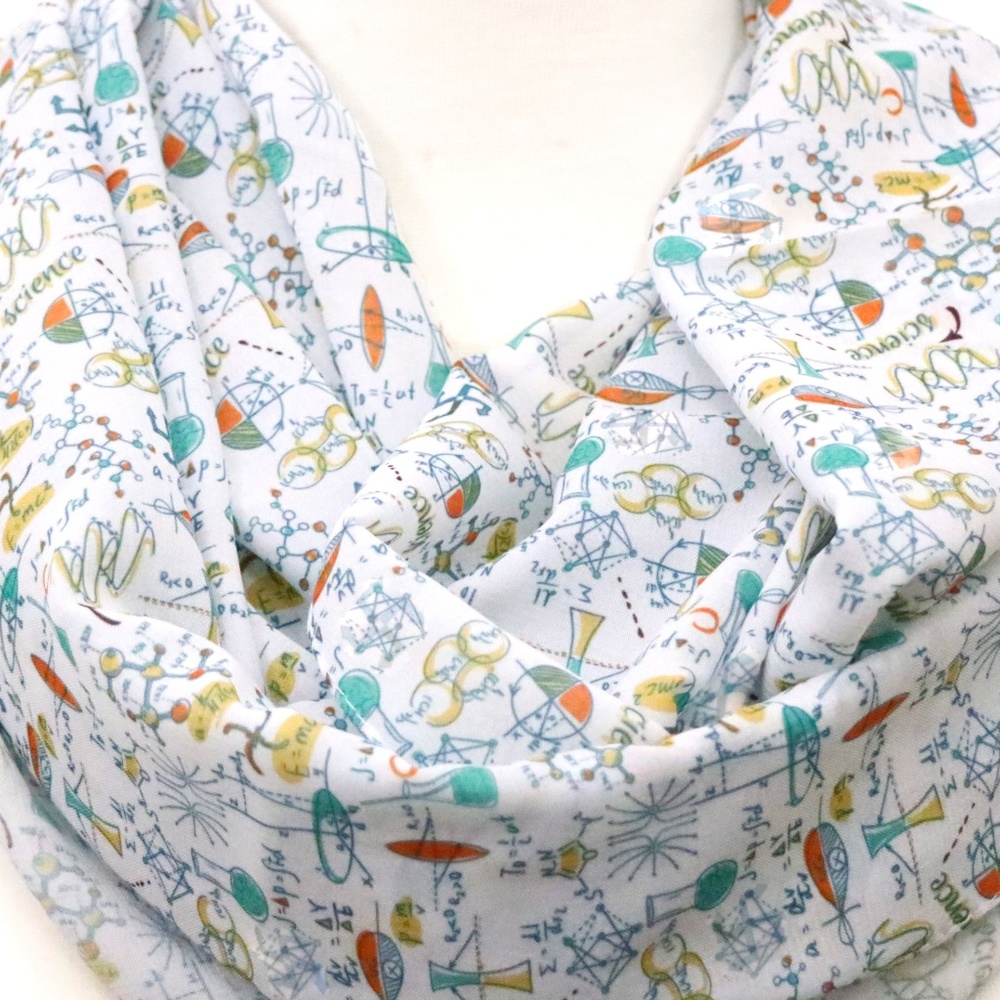 Science Infinity Scarf Physics Scarf Formula Geeky